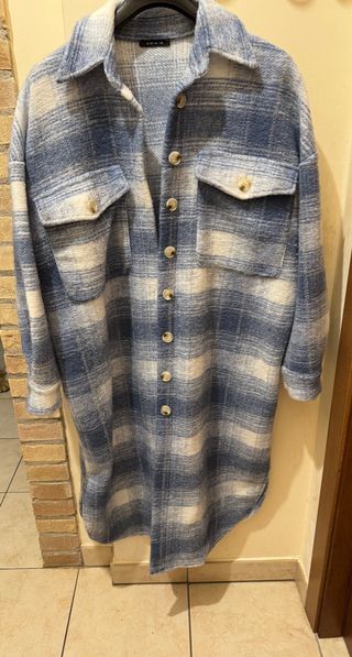 Cappotto lungo AN-AIM a quadri