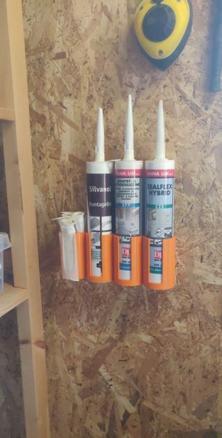 2 Soportes para 8 cartuchos de silicona