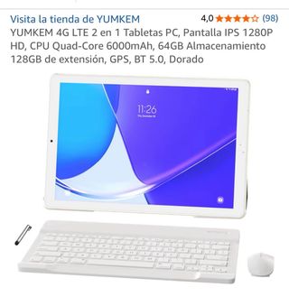 Tablet y Accesorios: Funda, Teclado y Ratón