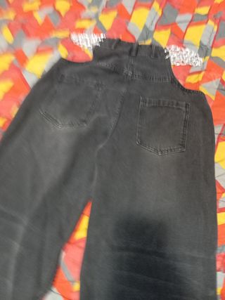 Pantaloni palazzo baggy con catene