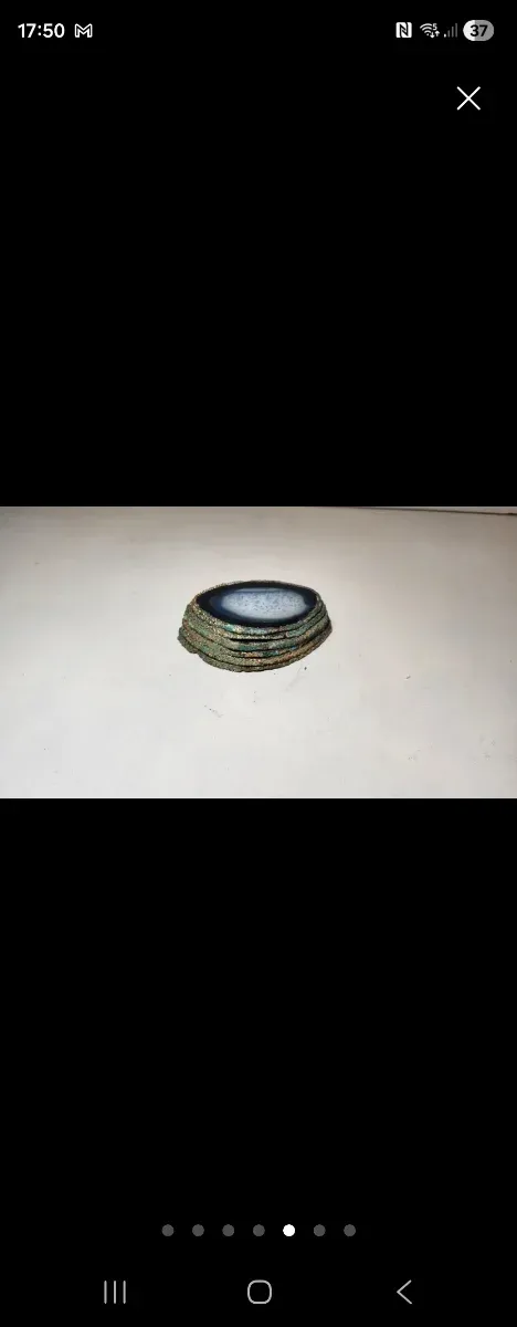 Lote 6 láminas ágata natural pulida