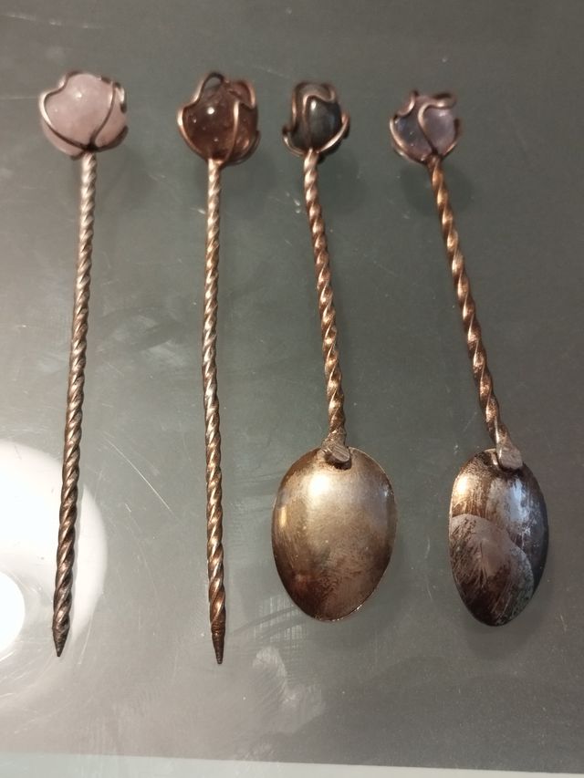 MiniCucharas  y minibrochetas de cocktail