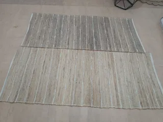 Tappeto rustico in juta e cotone