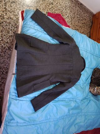 Chaqueta de paño gris