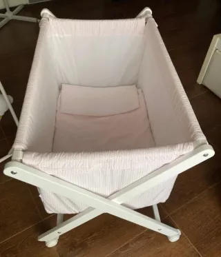 cuna mini tijera madera blanca Pretit praia