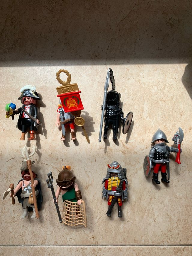 7 Figuras Playmobil La Aventura de La Historia