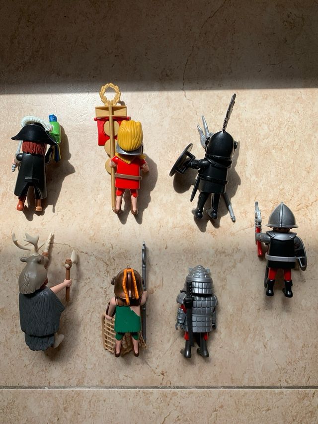 7 Figuras Playmobil La Aventura de La Historia
