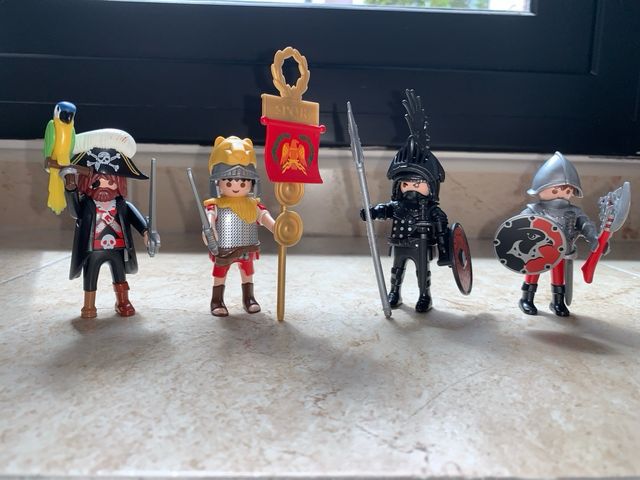 7 Figuras Playmobil La Aventura de La Historia