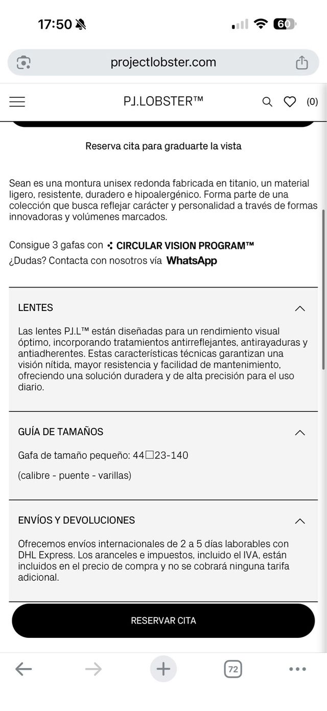 Gafas de sol PJ LOBSTER Sean Plata