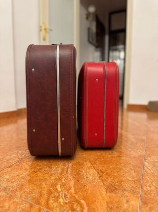 Lote 2 Maletas Vintage Cuero
