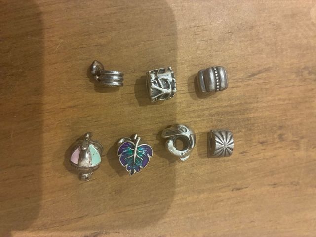 Lote 6 charms Pandora plata