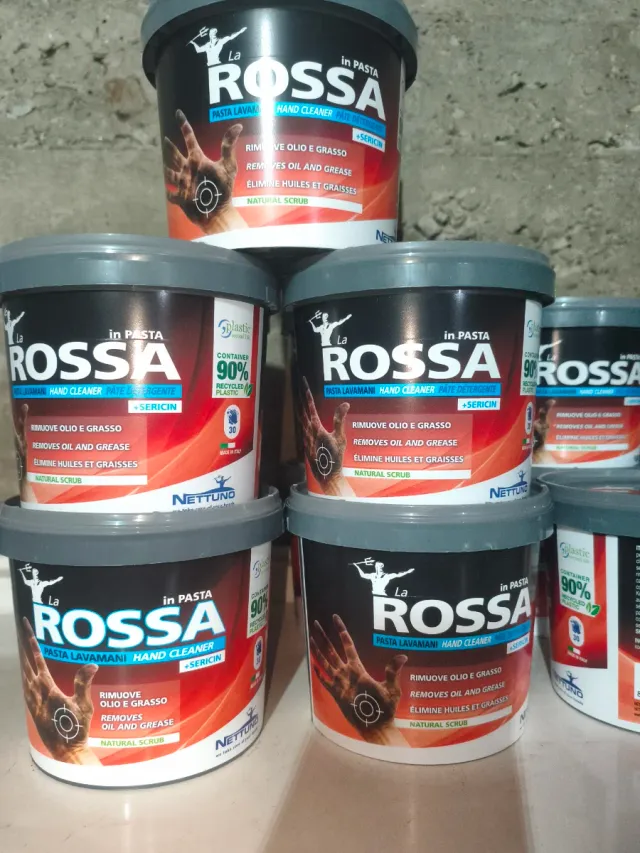 5 Botes Pasta Limpiamanos Nettuno La Rossa 750ml