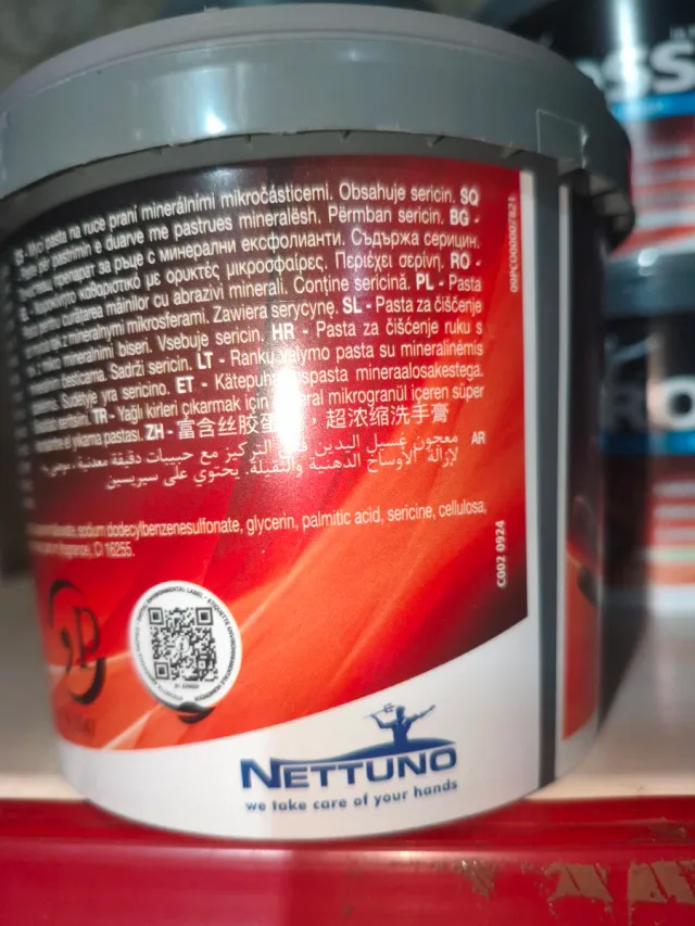 5 Botes Pasta Limpiamanos Nettuno La Rossa 750ml