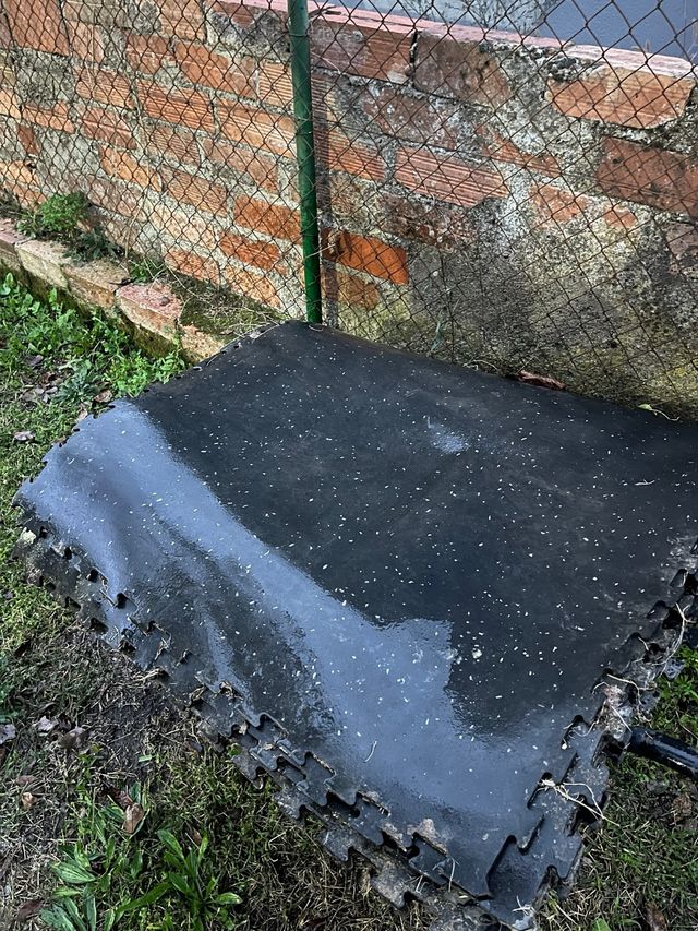 Suelo de goma para gimnasio