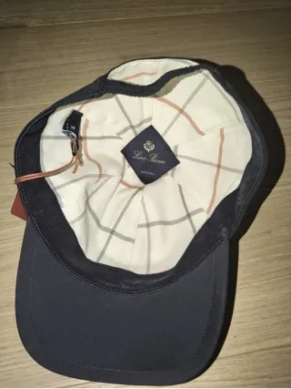 Cappellino Loro Piana Blu Scuro Taglia Unica