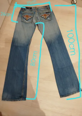 Vaqueros vintage campana