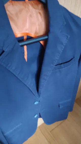 Americana azul marino hombre, talla S 