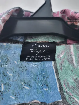 Camisa Zara Talla M Estampada