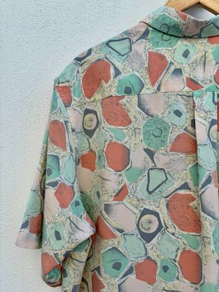Camisa vintage estampado multicolor
