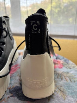 Botas Converse plataforma negras y blancas