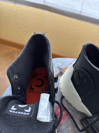Botas Converse plataforma negras y blancas