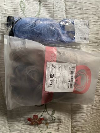 Extensión de clip y peluca sintética