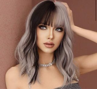 Extensión de clip y peluca sintética