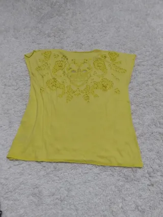 Camiseta Zadig calavera amarilla