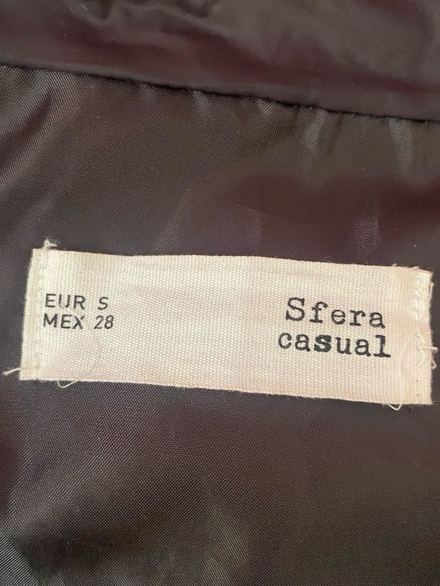 Chaleco largo acolchado negro