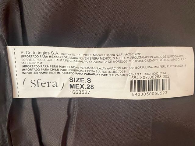 Chaleco largo acolchado negro