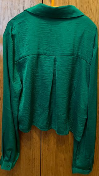 Camisa verde satén