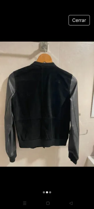 Cazadora Biker Mujer Talla M Negra