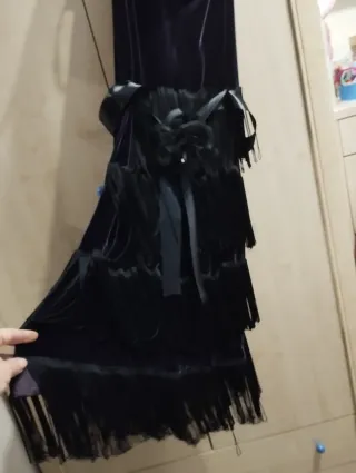 Vestido Años 20 Negro/Morado