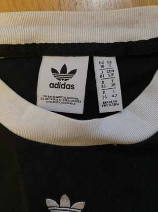 Camiseta Adidas manga corta negra