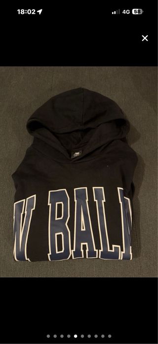 Sudadera New Balance Capucha Talla L Negra