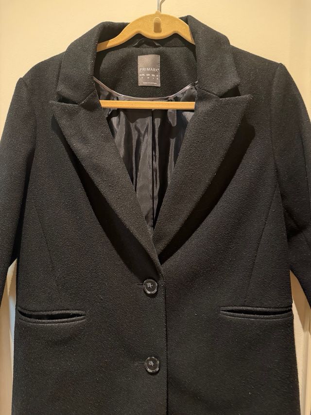 Abrigo negro Primark Talla 38