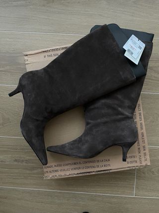 Botas Mango Talla 38 Marrón