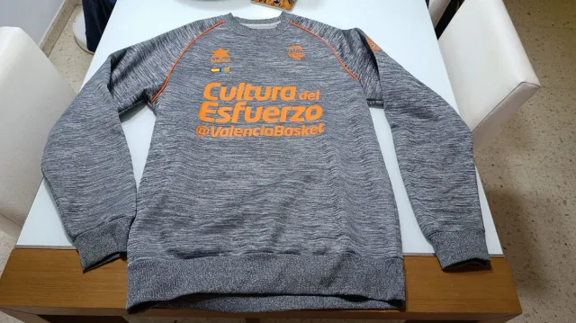 Sudadera Valencia Basket Gris talla M