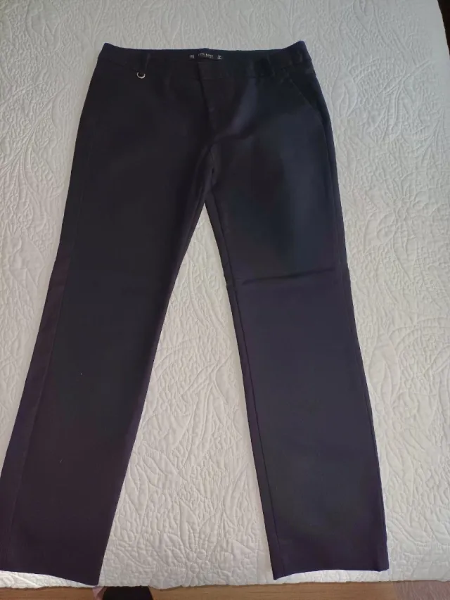 Pantalón Zara negro tiro bajo elástico