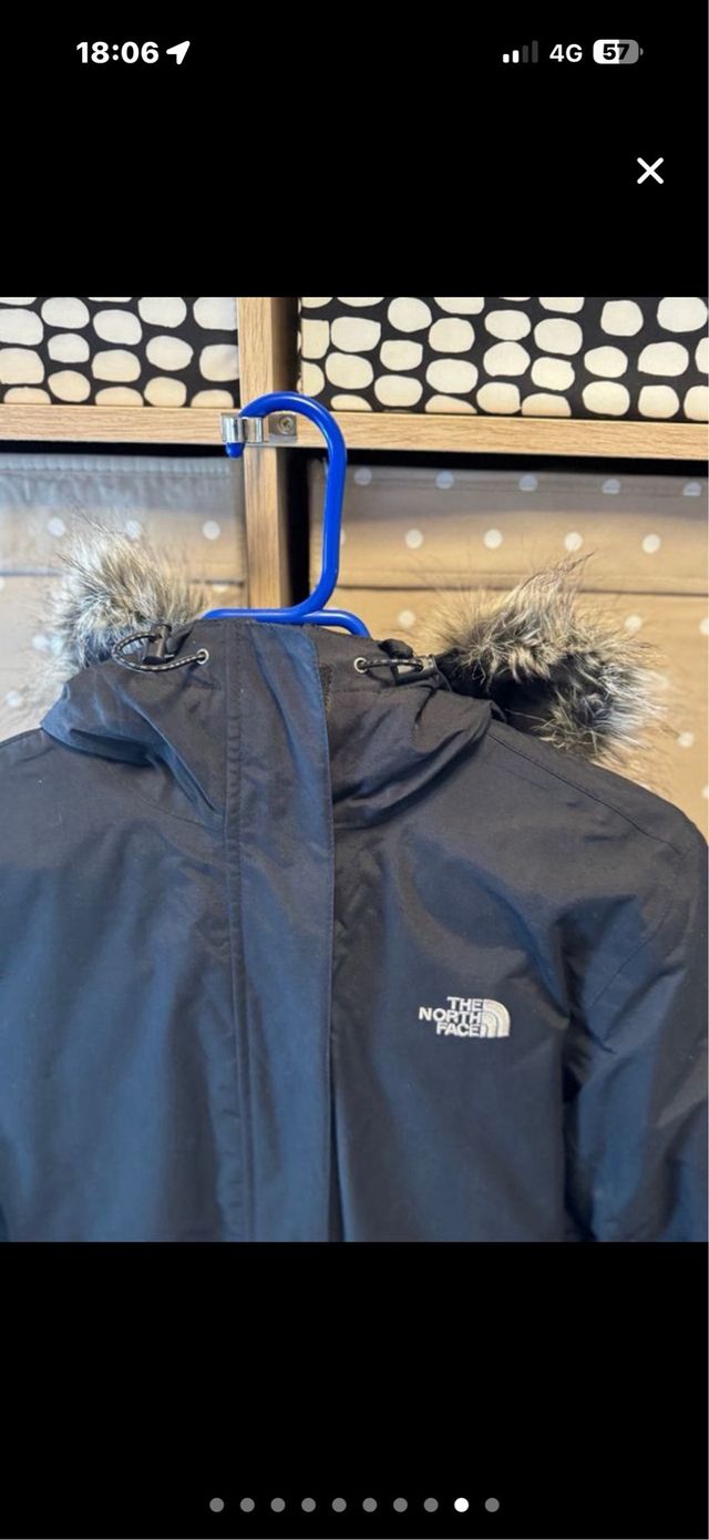 The North Face Parka M Mujer Negra