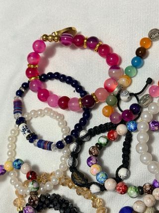 Lote Pulseras Multicolor y Negras