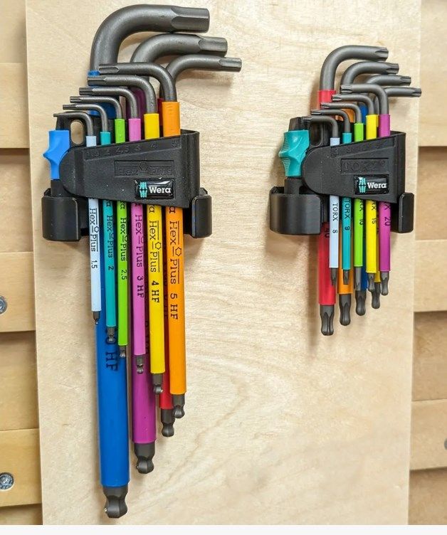  2 Soportes para llaves Wera Hex-plus o Torx Alan