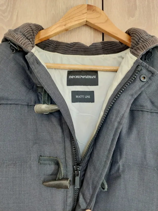 Abrigo plumífero - Emporio Armani gris