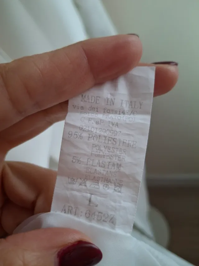 Americana blanca talla L