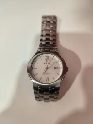 Reloj Cauny automático Plata y Blanco