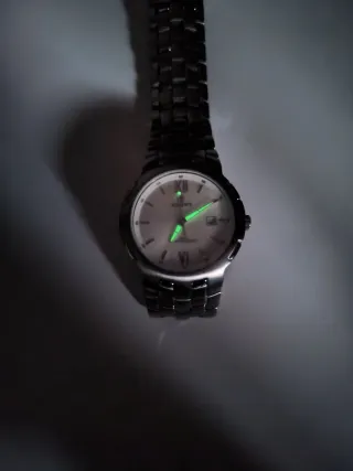Reloj Cauny automático Plata y Blanco