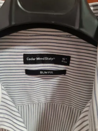 Camisa rayas azul y blanco Talla L