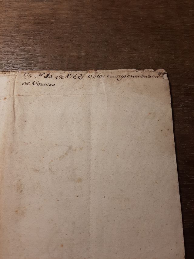 Documento Storico; Anno 1763 - Tolosa (Gipuzkoa)