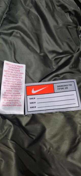 Giubbotto Nike bambino chevron puffer verde/beige