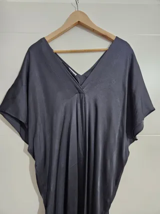 Vestido Túnica Zara Gris Talla Única